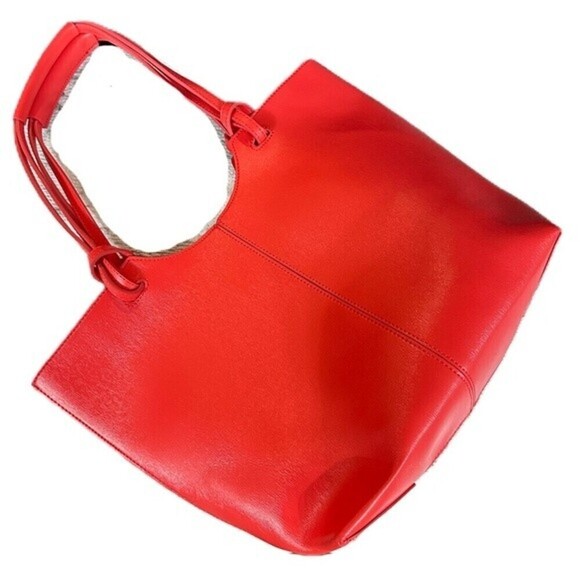 Neiman Marcus Coral Tote‎ Shoulder Purse Bag - Picture 6 of 13